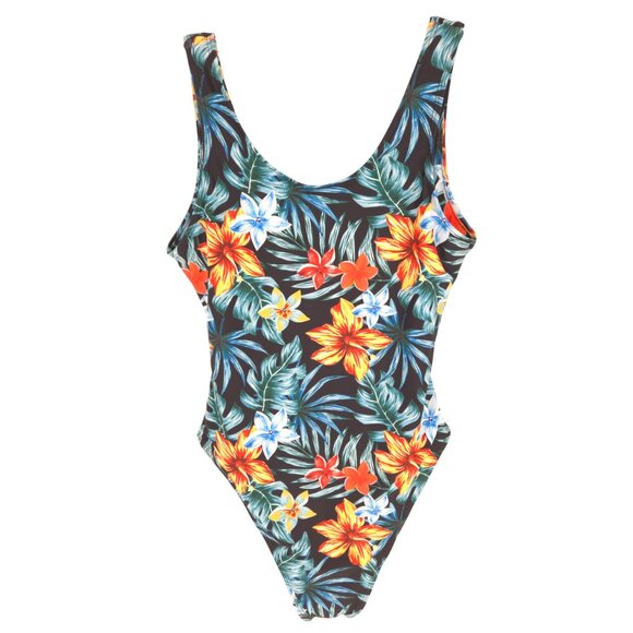 Cupshe One Piece Swimsuit Tropical Vacation Beach Cut out Pool Party Cruise Chic - Picture 1 of 16